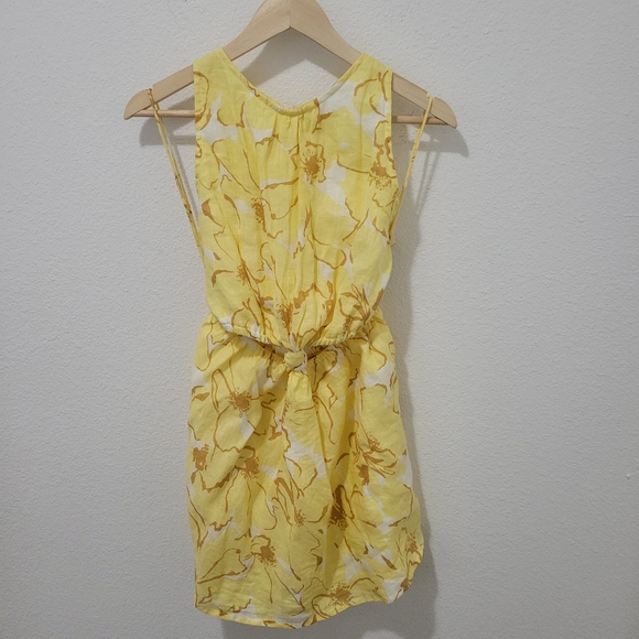 FAITHFUL THE BRAND Anthropologie Linen Cut-Out Mini Dress - Picture 6 of 14